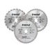 Trend CraftPro Cordless Saw Blade 165 x 20mm x 24T/40T/52T (Pack 3) Trend - Town Tools