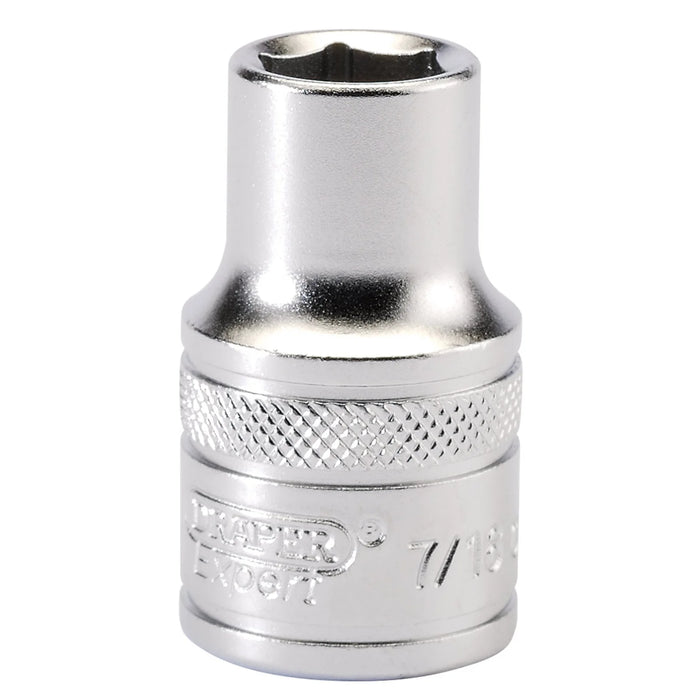 Draper Expert 6 Point Imperial Socket, Sq. Dr., 7/16" 1-3