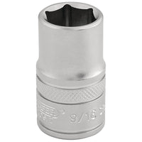 Draper Expert 6 Point Imperial Socket, Sq. Dr., 9/16" 1-3