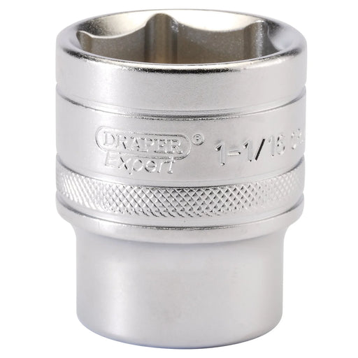 Draper Expert 6 Point Imperial Socket, 1/2" Sq. Dr., 1 1/16" - H-AF/MS