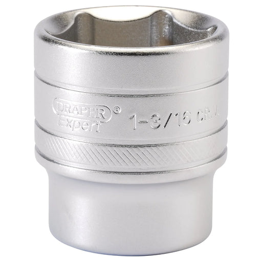 Draper Expert 6 Point Imperial Socket, 1/2" Sq. Dr., 1 3/16" - H-AF/MS