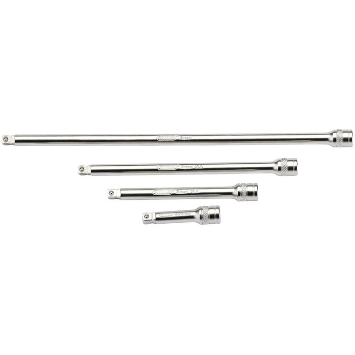 Draper Expert Wobble Extension Bar Set, Sq. Dr., Micro Satin Chrome (4 Piece)