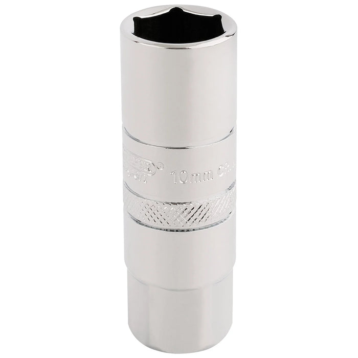 Draper Expert 10mm Thread 6 Point Spark Plug Socket, 3/8" Sq. Dr., 16mm