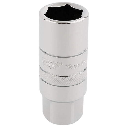 Draper Expert 12mm Thread 6 Point Spark Plug Socket, 3/8" Sq. Dr., 18mm