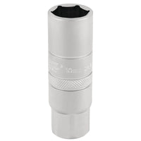 Draper Expert 10mm Thread 6 Point Satin Chrome Spark Plug Socket, 3/8" Sq. Dr.