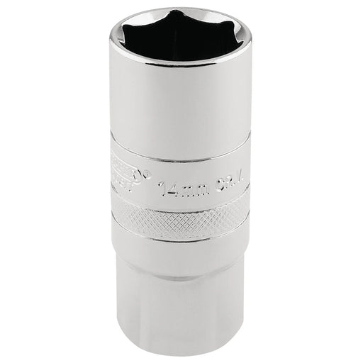 Draper Expert 14mm Thread 6 Point Spark Plug Socket, 1/2" Sq. Dr., 21mm