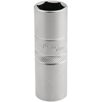 Draper Expert 10mm Thread 6 Point Satin Chrome Spark Plug Socket, 1/2" Sq. Dr.