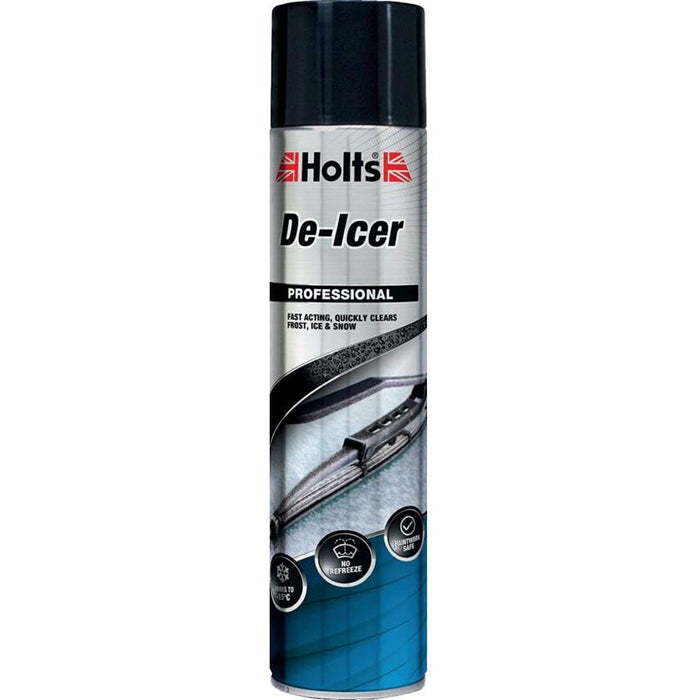 Holts Car De-Icer Melts Windscreen Ice Frost Snow Aerosol Deicer 600ml Holts - Town Tools 