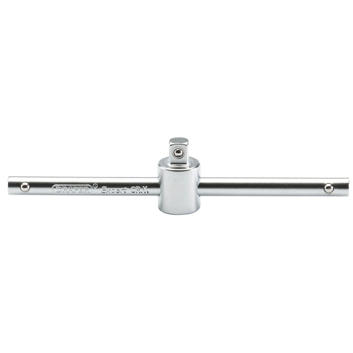 Draper Expert Satin Chrome Sliding T Bar, Sq. Dr. 1-3