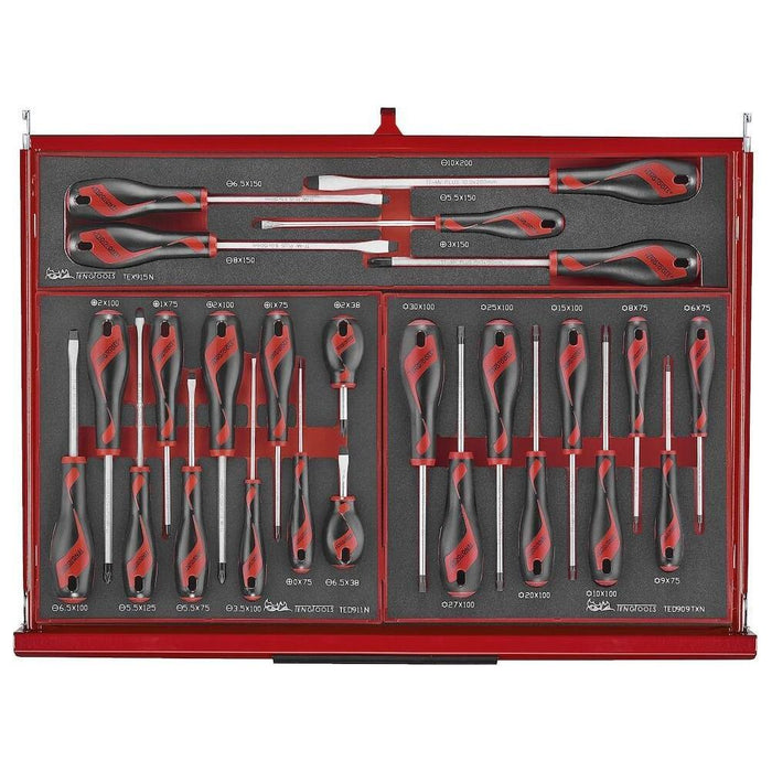 Teng Tools 26" PRO35™ stack FOAM tool kit 418 pieces red Town Tools - Town Tools