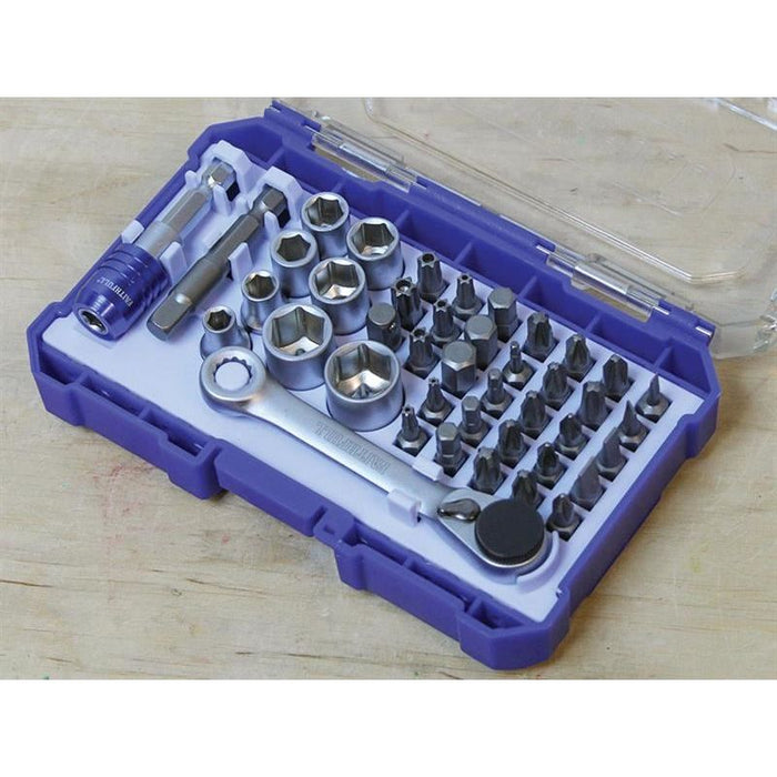 Faithfull Screwdriver Bit & Socket Set, 42 Piece Faithfull - Town Tools