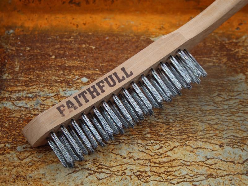 Faithfull Lightweight Scratch Brush, Three Row Faithfull - Town Tools