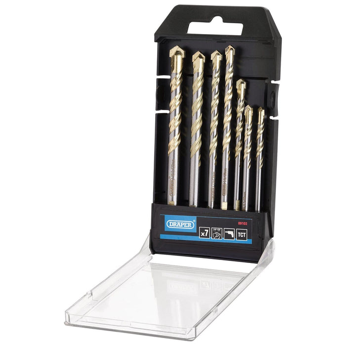 Draper Multi Construction TCT Drill Bit Set (7 Piece) Draper - Town Tools