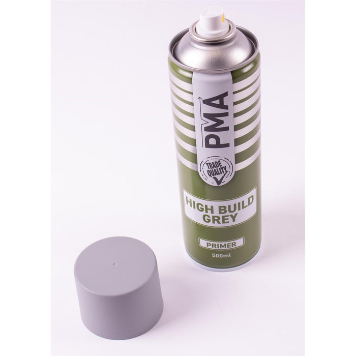 2x High Build Primer - 500ml Spray On Paint - Autotek Grey Aerosol High Coverage Autotek - Town Tools 