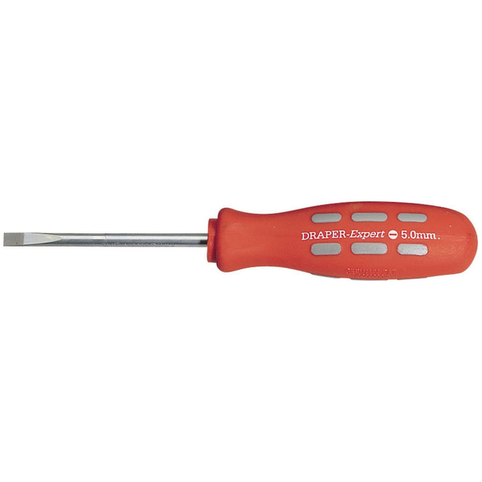 Draper Plain Slot Parallel Tip Mechanic's Screwdriver, 75 x 5.0mm (Sold Loose) Draper - Town Tools 