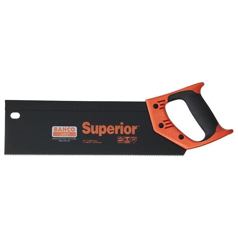 Bahco 3180-14-XT11-HP Superior Tenon Saw 350mm (14in) 11 TPI Bahco - Town Tools