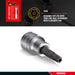 Teng Tools 3/8" TPX Bit Socket TPX45 Teng Tools - Town Tools 