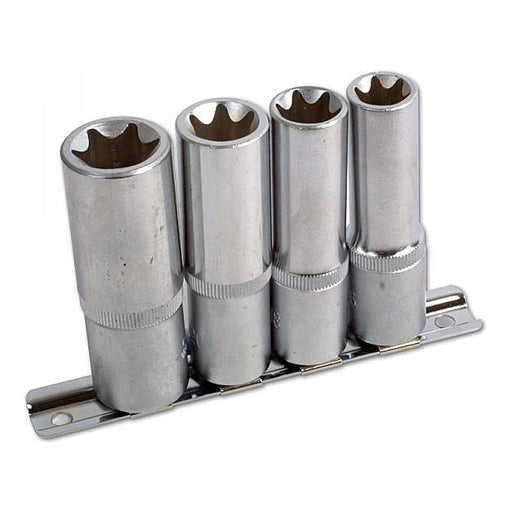 Laser Deep Star Socket Set 1/2"D 4pc 3392 Laser - Town Tools 