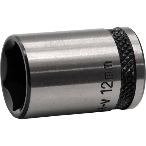 Sealey 1/4"Dr Socket 12mm (Black Series)