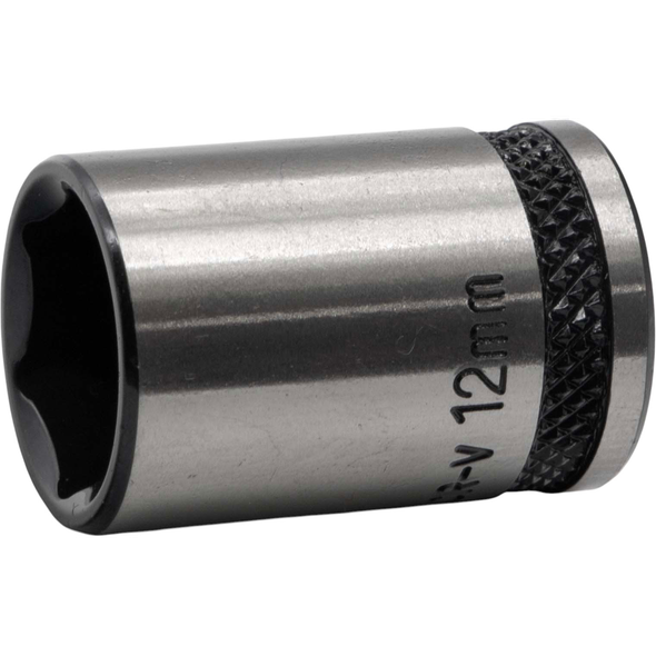 Sealey 1/4"Dr Socket 12mm (Black Series)