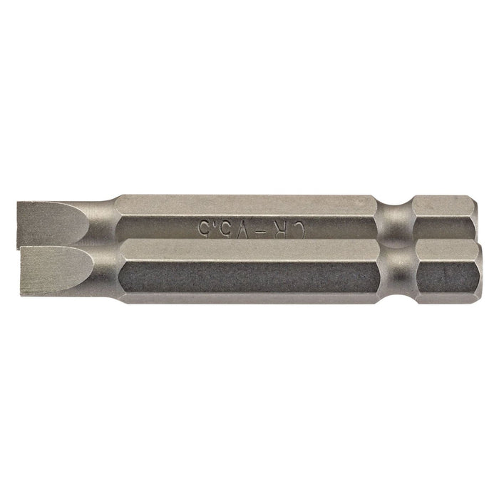 Draper Plain Slot Insert Bit, 5.5mm, 1/4" Hex, 50mm Long (Pack of 2) 64094 Draper - Town Tools 