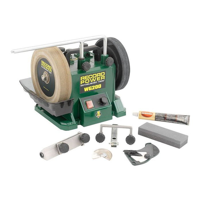 Record Power WG200 200mm (8in) Whetstone Grinder 160W 240V Record Power - Town Tools