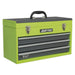 Sealey Tool Chest 3 Drawer Portable with Ball-Bearing Slides Hi-Vis Green/Grey Sealey - Town Tools 