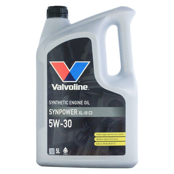 Valvoline SynPower XL-III C3 5W-30 5W30 Fully Synthetic Engine Oil - 5 Litres 5L Valvoline - Town Tools 