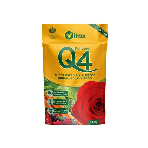 Vitax Q4 Pelleted Fertilizer 0.9kg Pouch Vitax - Town Tools