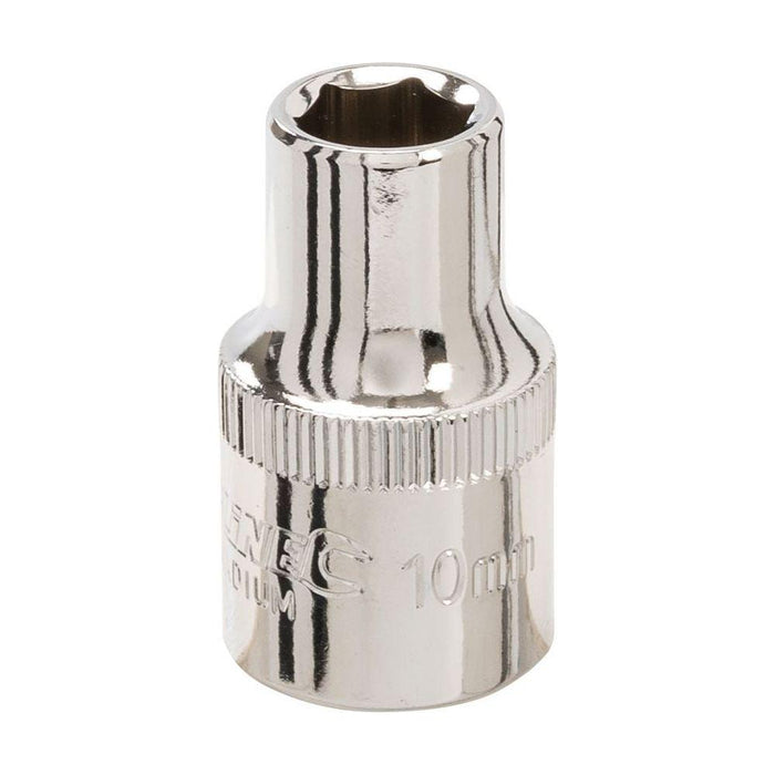 Silverline Socket 1/2" Drive 6pt Metric 10mm Silverline - Town Tools 