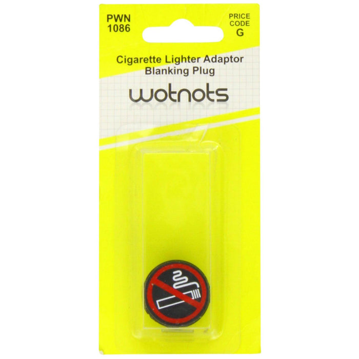 Wot-Nots Cigarette Lighter Adaptor Blanking Plug - Black Pearl - Town Tools 