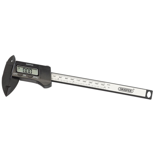 Draper Carbon Fibre Digital Caliper Gauge, 150mm or 6" 24816 Draper - Town Tools 