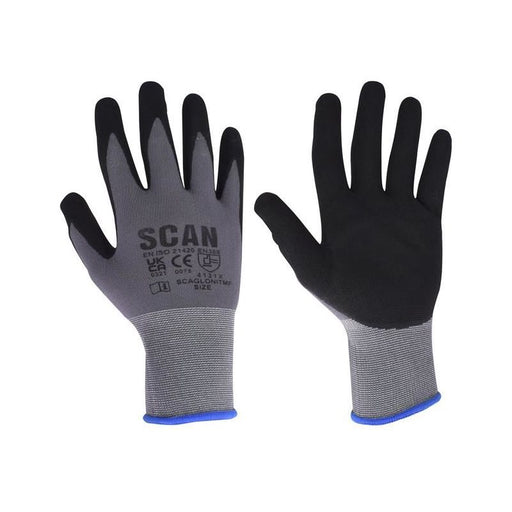 Scan Breathable Microfoam Nitrile Gloves - M (Size 8) Scan - Town Tools