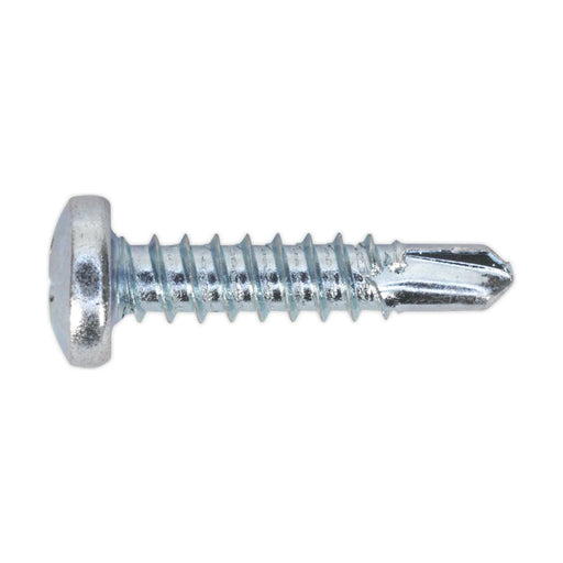 Sealey Self Drilling Screw 4.2 x 19mm Pan Head Phillips Zinc Pack of 100 Sealey - Town Tools 