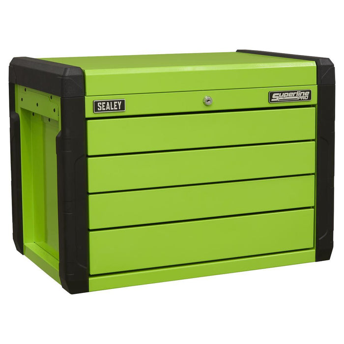 Superline Pro Superline PRO Push-to-Open Topchest 4 Drawer - Green APPD4G Superline Pro - Town Tools 