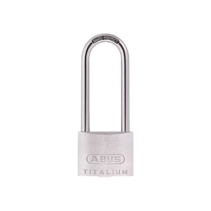 Abus Mechanical 64TI/50mm TITALIUM™ Padlock 80mm Long Shackle Keyed Alike KA6512 ABUS Mechanical - Town Tools