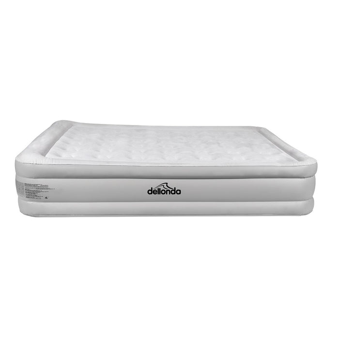 Dellonda Raised Air Bed with Removable Electric Pump & Storage Bag - Queen