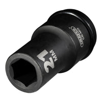 Draper Draper Hi-TORQ Deep Impact Socket, 3/4" Sq. Dr., 21mm