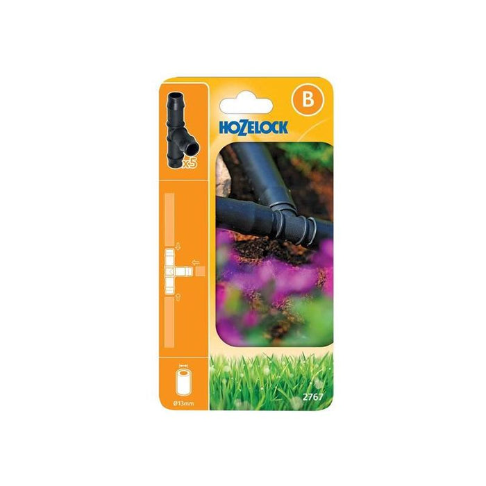 Hozelock 2767 T-Piece 13mm (Pack 5) Hozelock - Town Tools