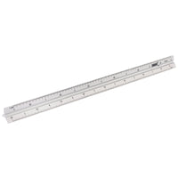 Draper Aluminium Triangle Scale Rule, 300mm - TR300/B