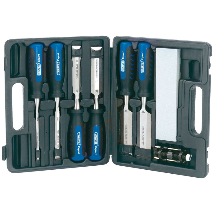 Draper Soft Grip Wood Chisel Kit, 140mm (8 Piece) 88605 Draper - Town Tools 