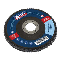 Sealey Flap Disc Zirconium115mm22mm Bore 60Grit FD11560