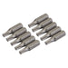 Silverline T25 Cr-V Screwdriver Bits 10pk T25 Silverline - Town Tools 