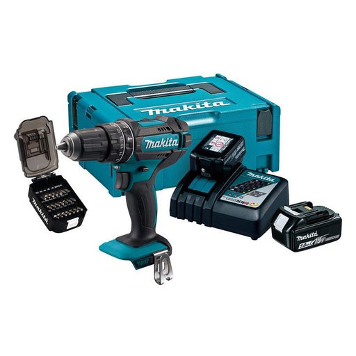 Makita DHP482JX14 50th Anniversary LXT Combi Drill 18V 2 x 5.0Ah Li-ion Makita - Town Tools