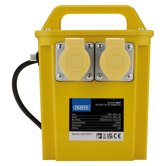 Draper 110V Portable Transformer, 3.3kVA Draper - Town Tools