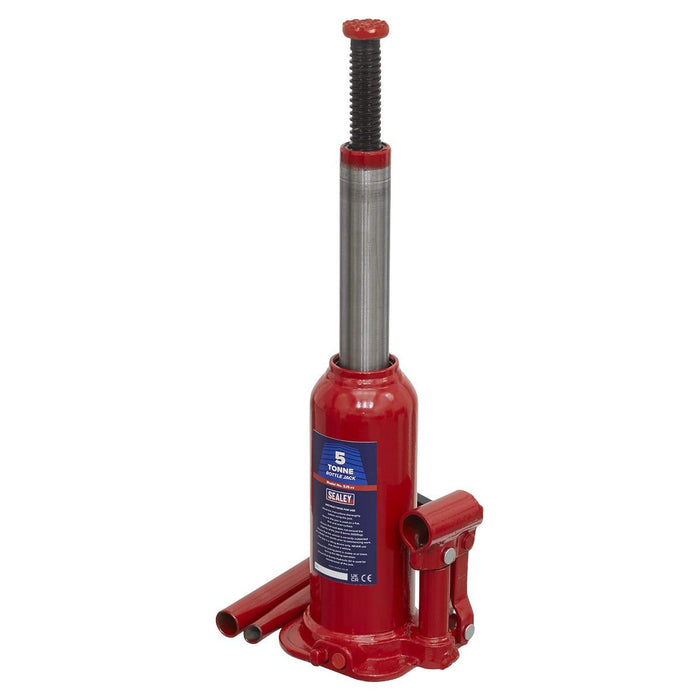 Sealey Bottle Jack 5 Tonne SJ5 Sealey - Town Tools 