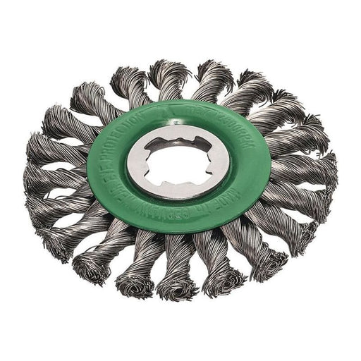 Lessmann X-Lock Stainless Steel Knot Wheel Brush 125mm Non Spark Lessmann - Town Tools