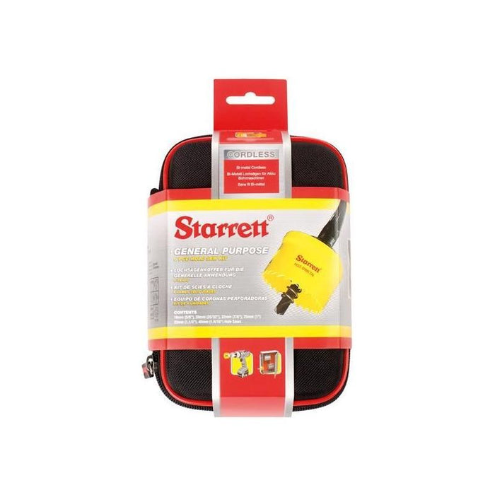 Starrett Cordless Smooth Cut Bi-Metal Holesaw Kit, 6 Piece Starrett - Town Tools