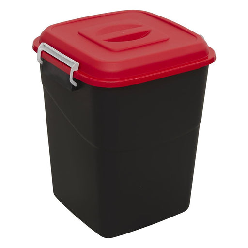 Sealey Refuse/Storage Bin 50L Red BM50R Sealey - Town Tools 