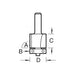 Trend T46/0 x 1/4 TCT 90° Template Profiler 9.5 x 12.7mm Trend - Town Tools